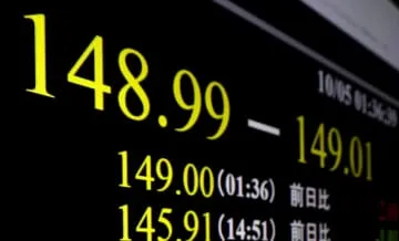 NY円下落、一時149円台