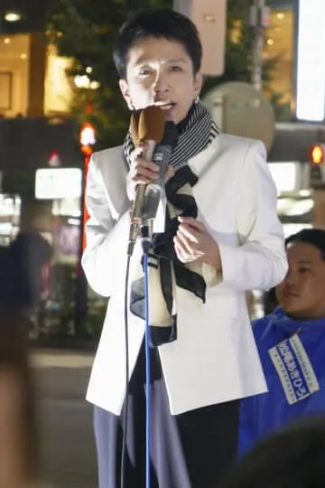 蓮舫氏、衆院選で初演説