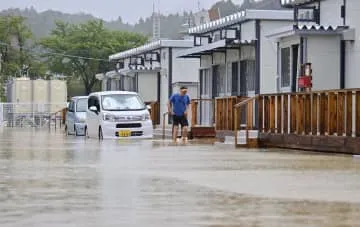 能登、仮設住宅800戸で浸水