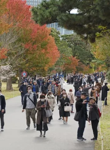 秋の皇居・乾通り一般公開