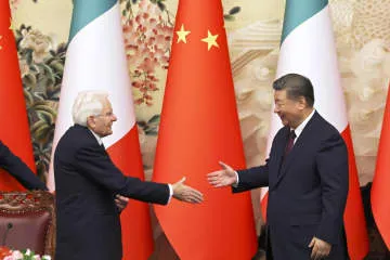 中国主席、イタリア大統領と会談