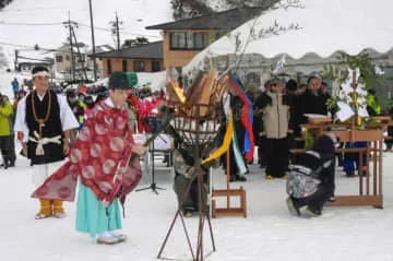 鳥取・大山スキー場で安全祈願