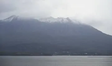 鹿児島・桜島で初冠雪