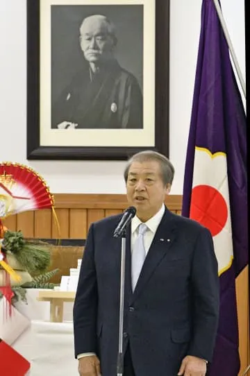 上村講道館長、柔道普及へ抱負