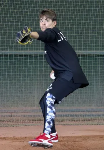 九里が練習公開、寒風なんのその