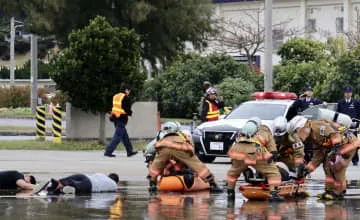 米軍機事故想定し日米合同訓練