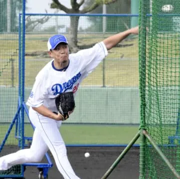 中日の大野、ハイペースで調整