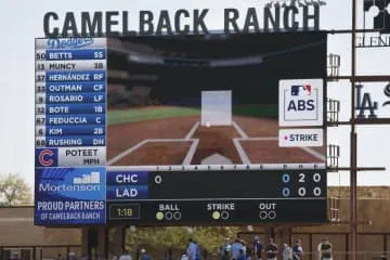 大リーグOP戦で機械判定導入