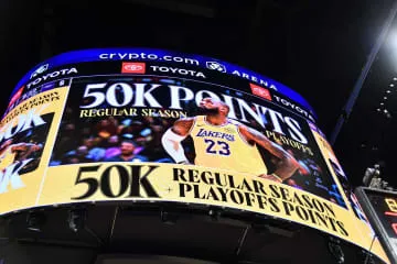 L・ジェームズ、5万点突破