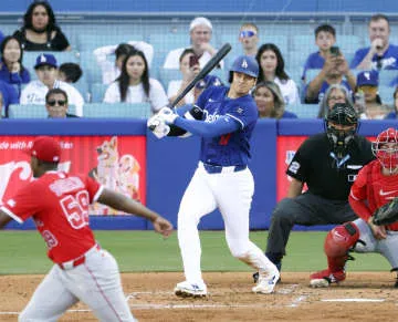 大谷、1打数無安打で途中交代