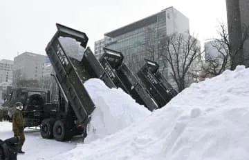 3年ぶりの雪まつりへ、準備開始