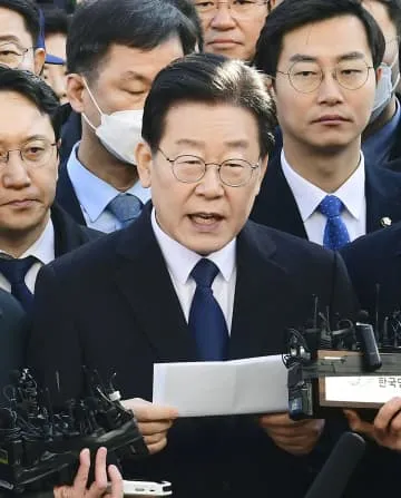 韓国最大野党代表が出頭