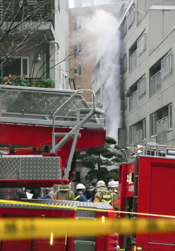 東京・六本木でビル火災